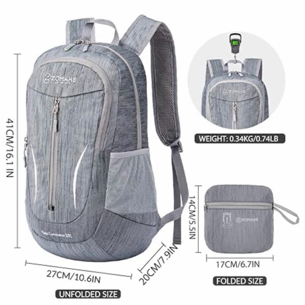 ZOMAKE 25L Ultra Lightweight Backpack